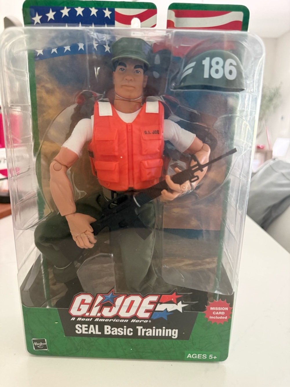 Hasbro G.I. Joe Figure with Orange Vest, Green Helmet